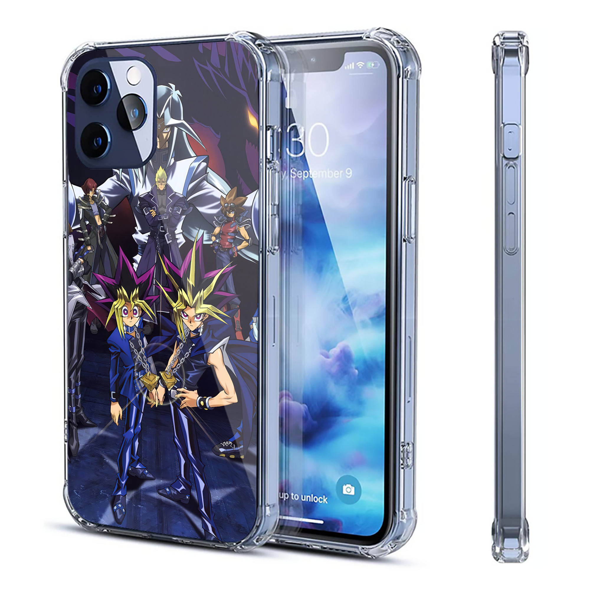 （画像用） 遊☆戯☆王 Yu-Gi-Oh! 【iPhone 12シリーズ対応】透明スマホケース（クリアソフトケース）